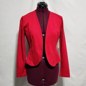 Mosaic & Co Red Single Layer Blazer Jacket - Size M